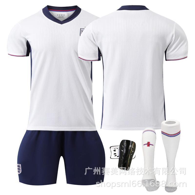 European Cup England Home Number: Kane 1 Bellingham 11 Foden Rice Short-sleeved Jersey Set