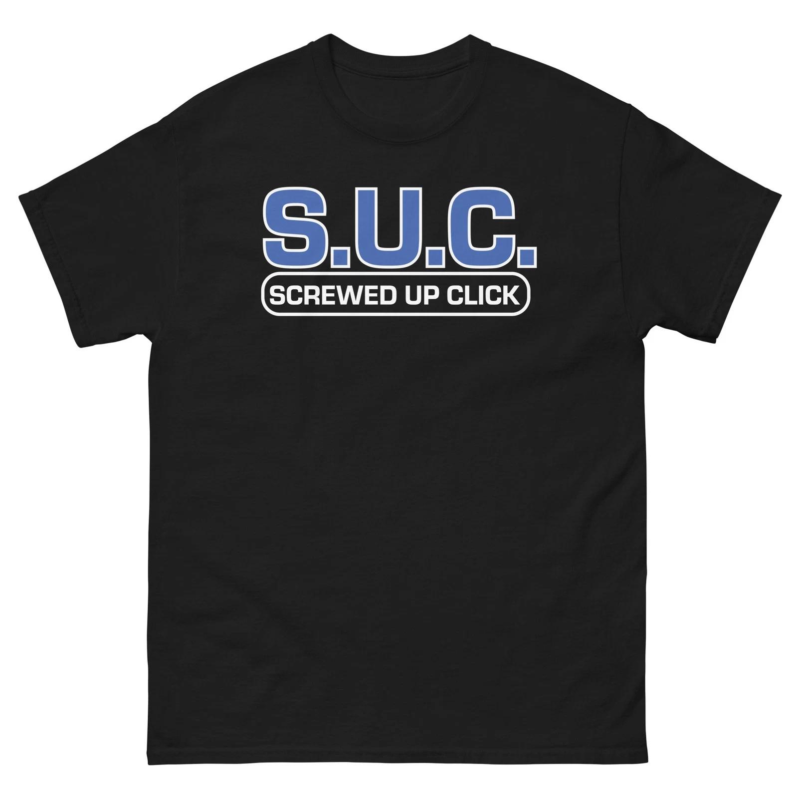 

Screwed Up Click S.U.C. Black Graphic T Shirt Unisex classic tee XXL