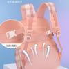New schoolbag for primary school students, plaid load-reducing ridge backpack, anti-splashing water and wear-resistant canvas backpack, fashionable.