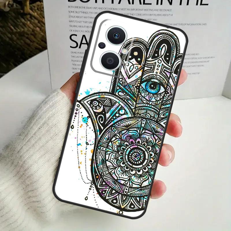 Hamsa Hand of Fatima Phone Case For OPPO Reno 14F 12F 12 11 13 F 10 Pro 8T 7 8 Lite OPPO Find X9 X8 X6 X5 Pro Cover