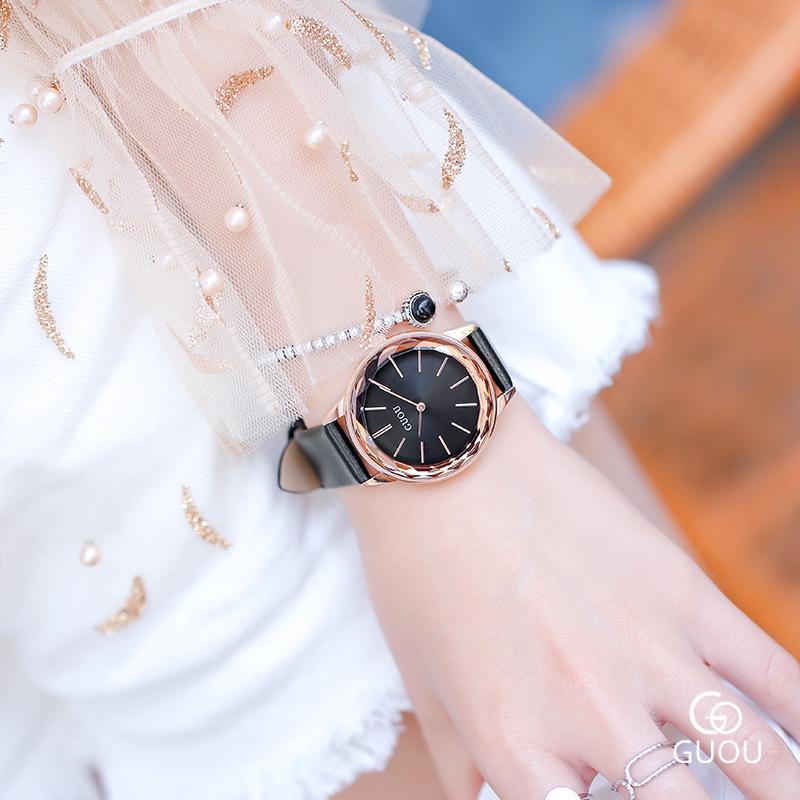 Waterproof Quartz Watch Genuine Leather Watch Simple Fashion Belt Watch Ladies Watch