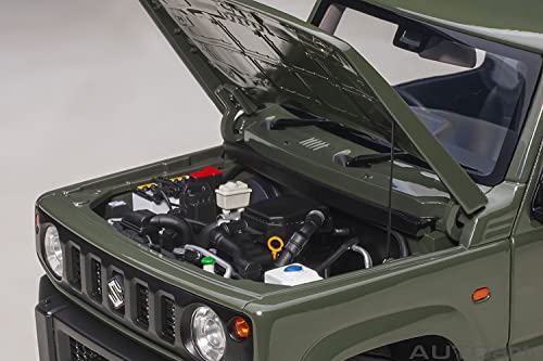 AUTOart 1/18 Scale Suzuki Jimny (JB64) Moss Green Finished Model 78504