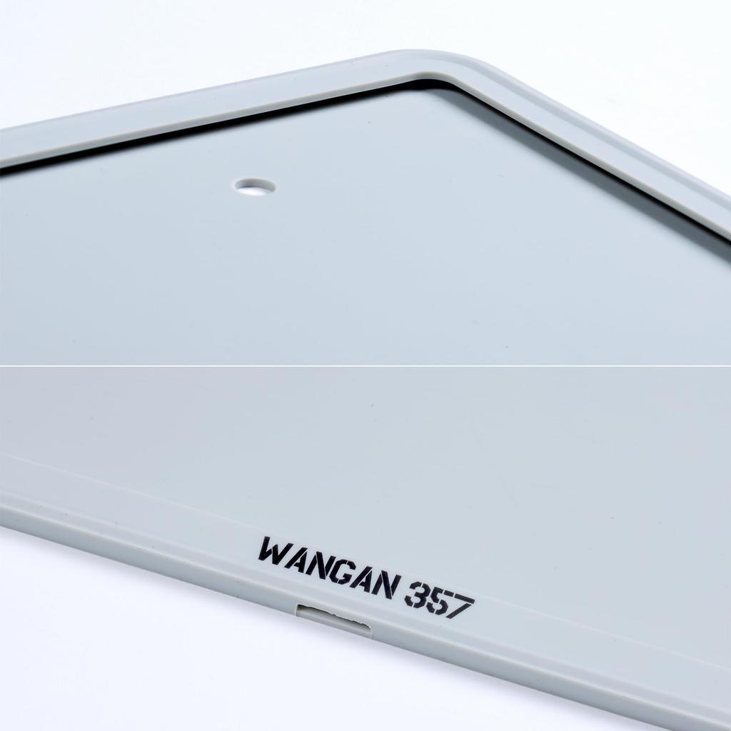WANGAN357 1 New Standard License Frame Rubber Silicone Soft Dress Up License Frame (Black)