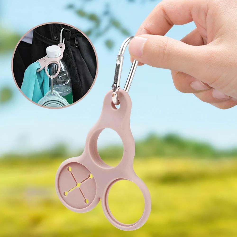 Flaschenhalter Gummi Schnallen Haken Sport Kessel Schnalle Outdoor Karabiner Camping Wandern Werkzeuge Camping Ausrüstung Werkzeuge