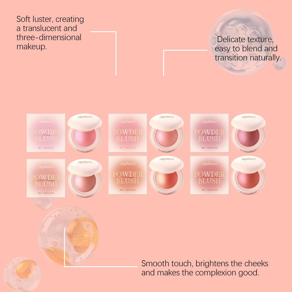 Silky Smooth Blush, Light Color with Soft Focus Effect, Natural Transition, Brightens Cheeks for Radiant Skin