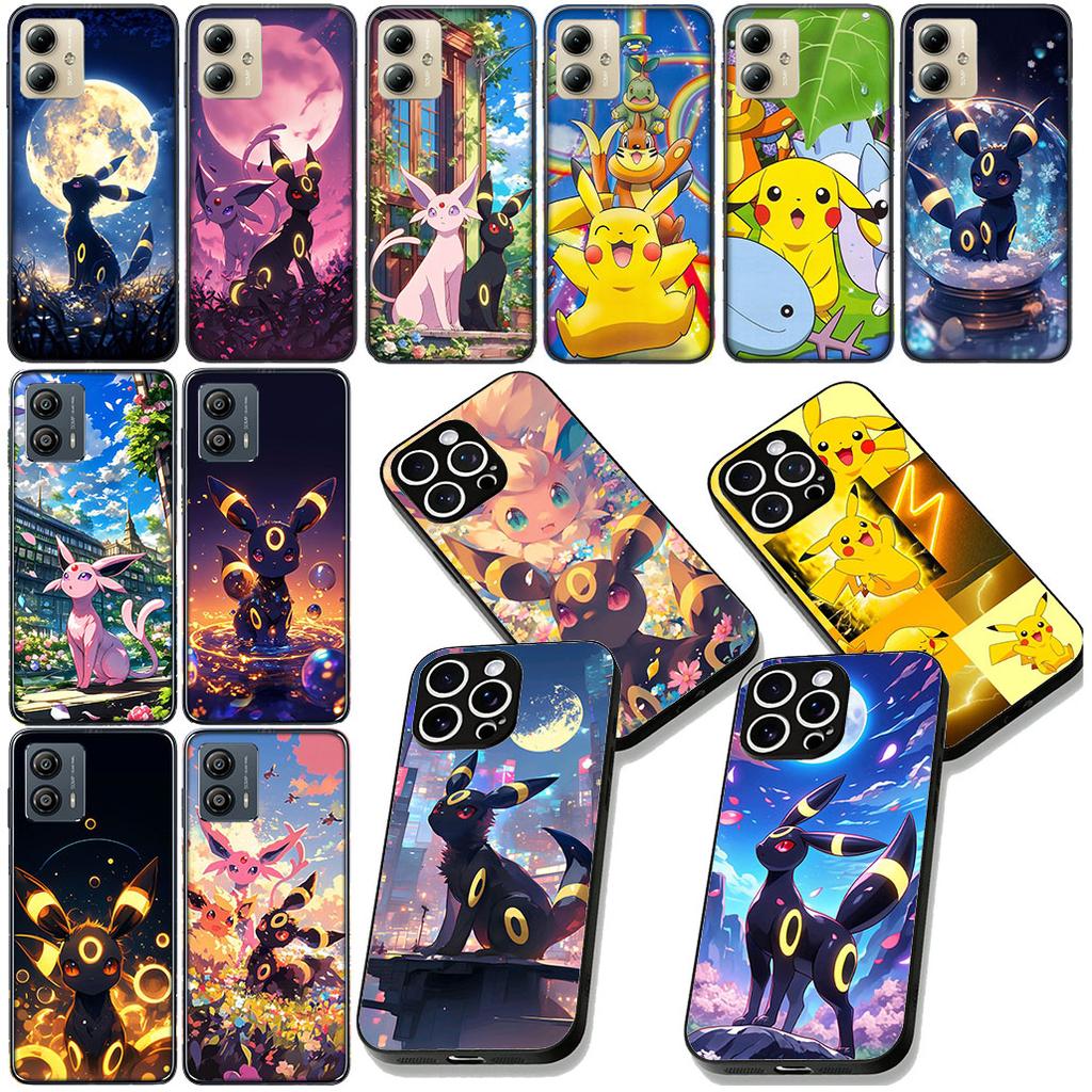Espeon P-Pikachus Umbreon P-Pokemons Protective Cover for Xiaomi Poco C85 C65 C75 X7 X6 M6 M8 F7 F8 Ultra F6 Pro Phone Case