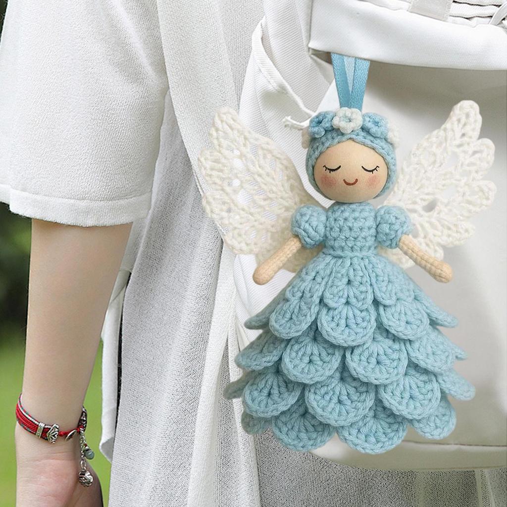 Crochet Kit for Beginners Angel Doll Ornament Knitting Set Crochet Craft Kit for Women Men Hobbyists Enthusiasts Family Members