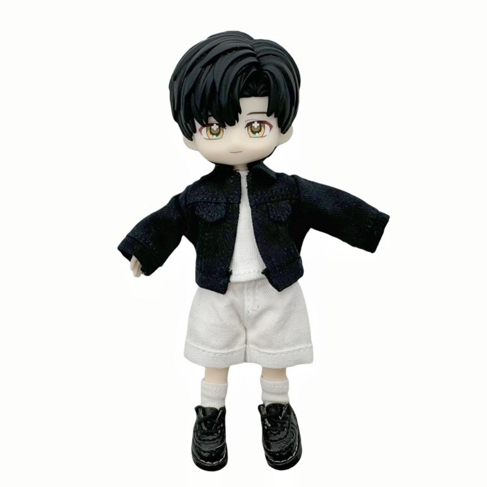 10.5*5cm Doll Clothes Jeans Coat for 1/12 Bjd Dolls