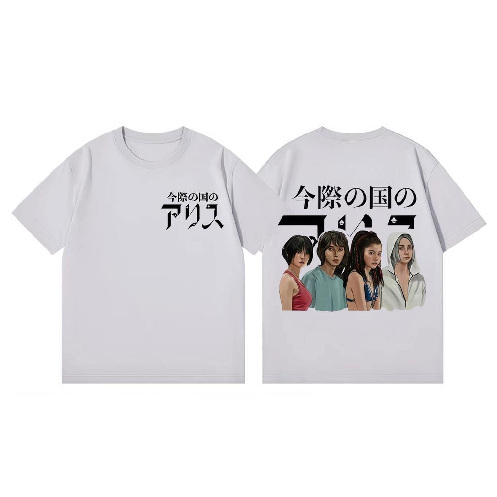 Alice in Borderland Serie TV Merch Maglietta Uomo Donna Abbigliamento Harajuku Moda T-shirt Estiva Casual Cotone Manica Corta T-shirt