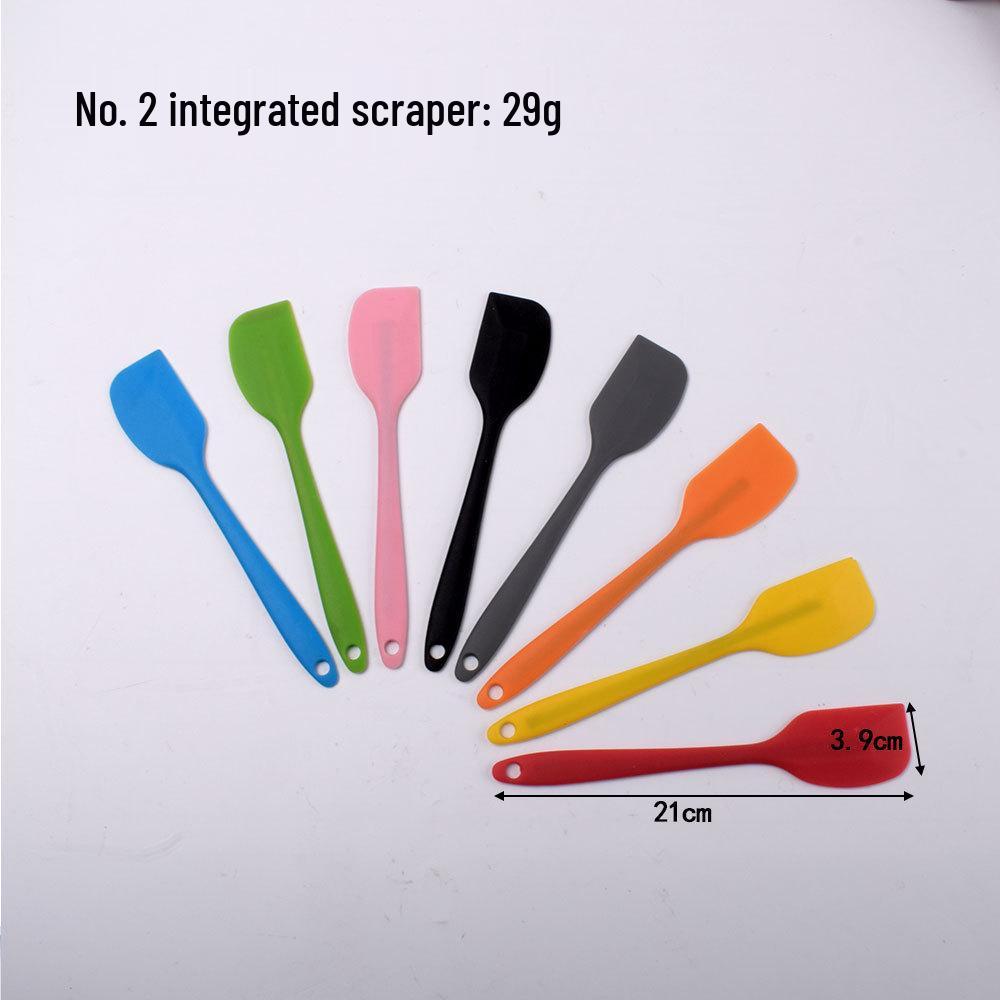 

Durable Full-Wrap Translucent Silicone Spatula - Heat-Resistant Baking Tool Red