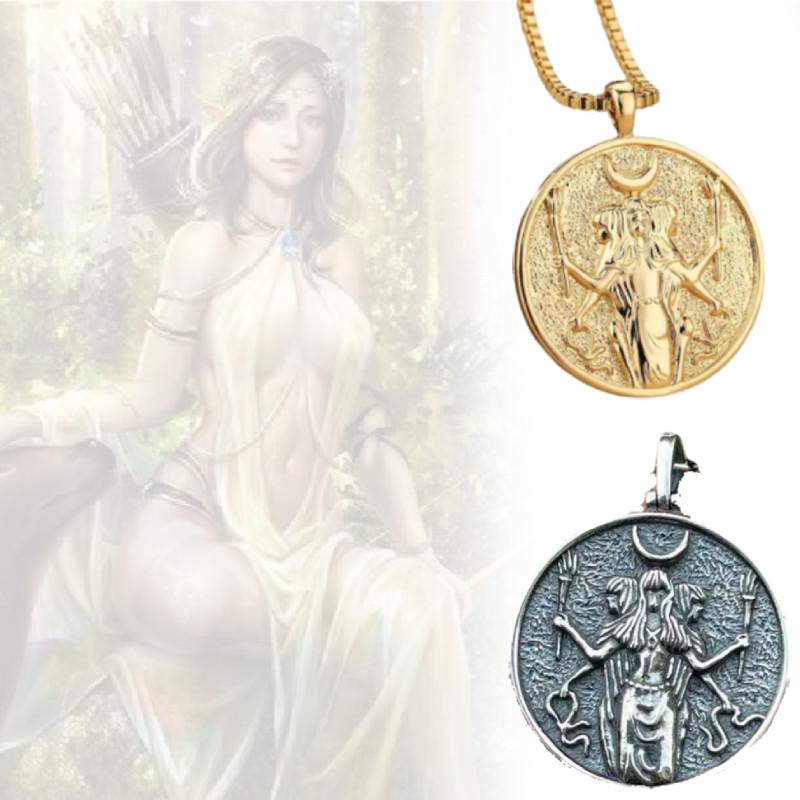 Greek Artemis Mythology Totem Necklace Clothing Match Accessory Gift Collection