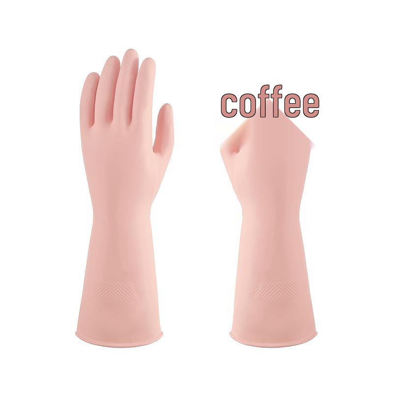 Women's Waterproof Latex Dishwashing Gloves - Durable, Colored for Kitchen, Laundry & Housework Cleaning