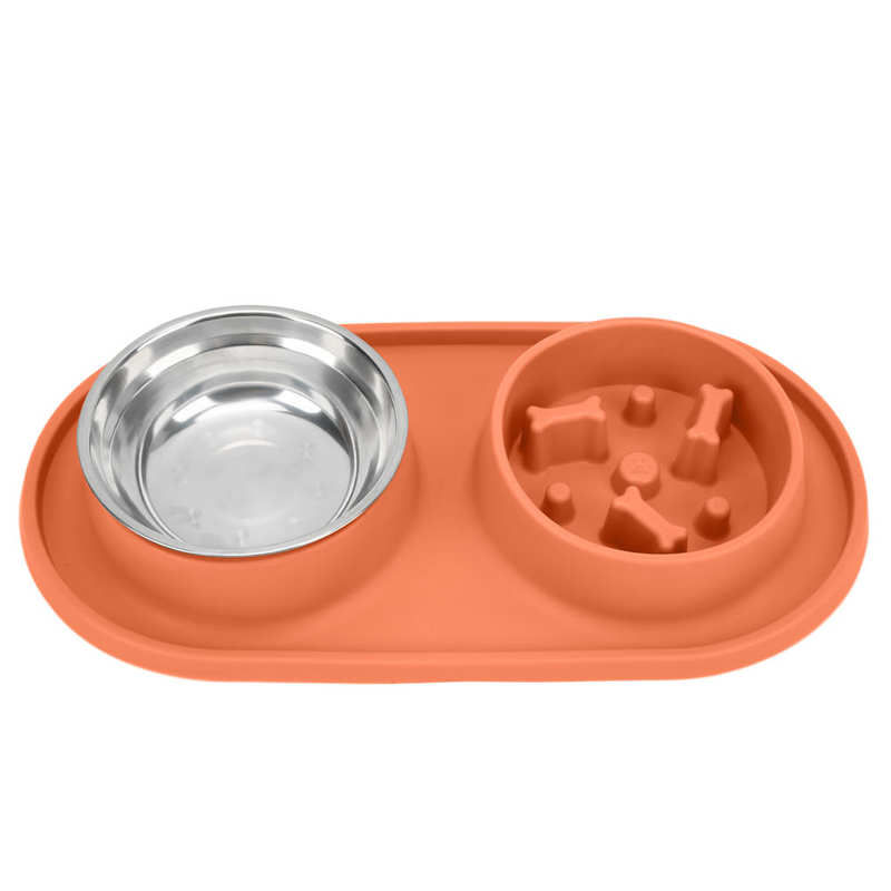 Haustier Slow Food Napf Abnehmbare Haustier Futter- und Wassernäpfe für Hunde für Katzen