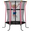 Kids Trampoline Mini Bouncer with Enclosure Safety Net For Ages 3-10 Years - Pink