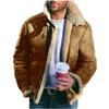 Giacca da Uomo Pelliccia Sintetica Top Invernale All-in-One Giacca in Pelliccia Sintetica