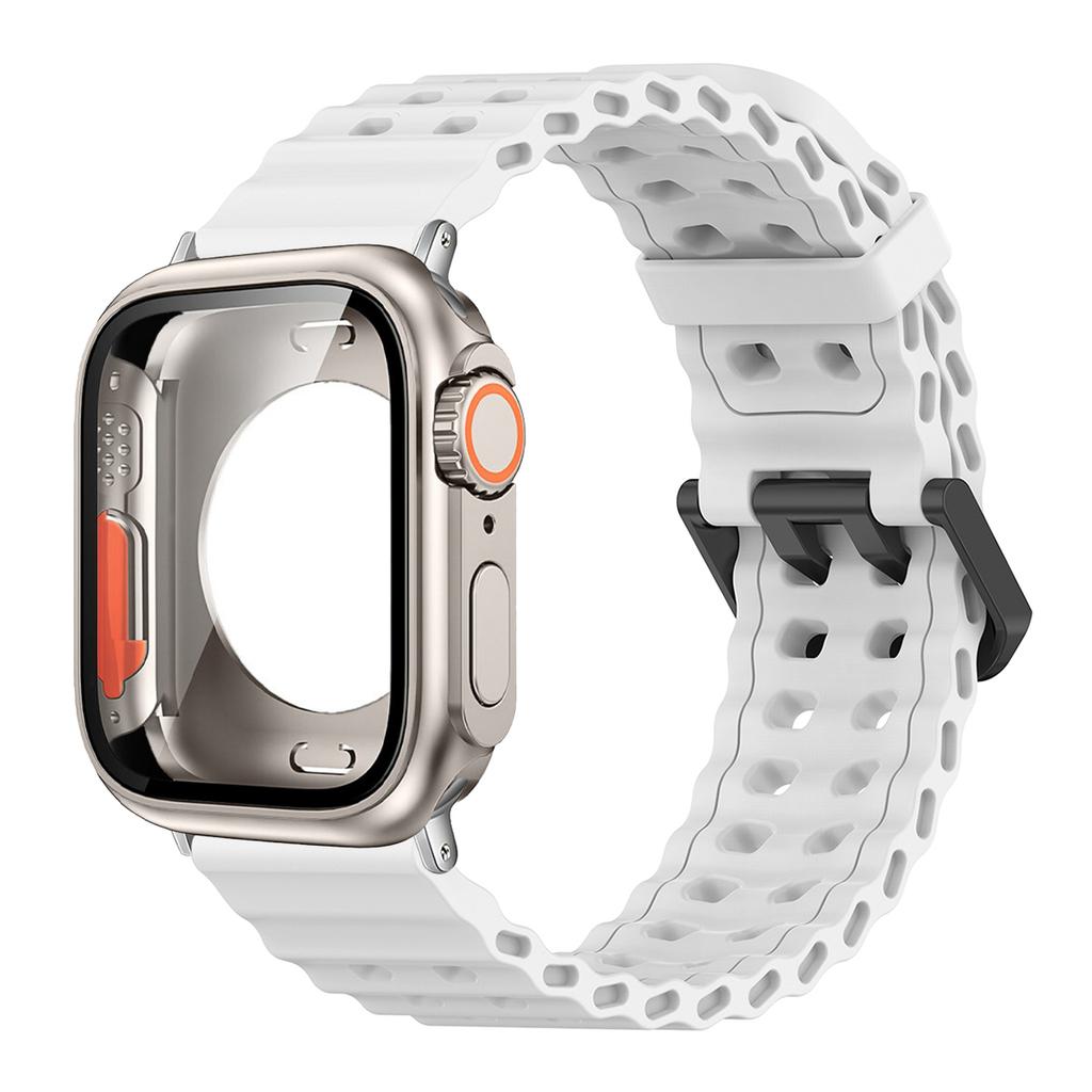 Silicone Strap+Change to Ultra Case For Apple Watch 11 10 42/46mm Protective Cover for iwatch Series 9 8 7 6 se54 40/41/44/45mm