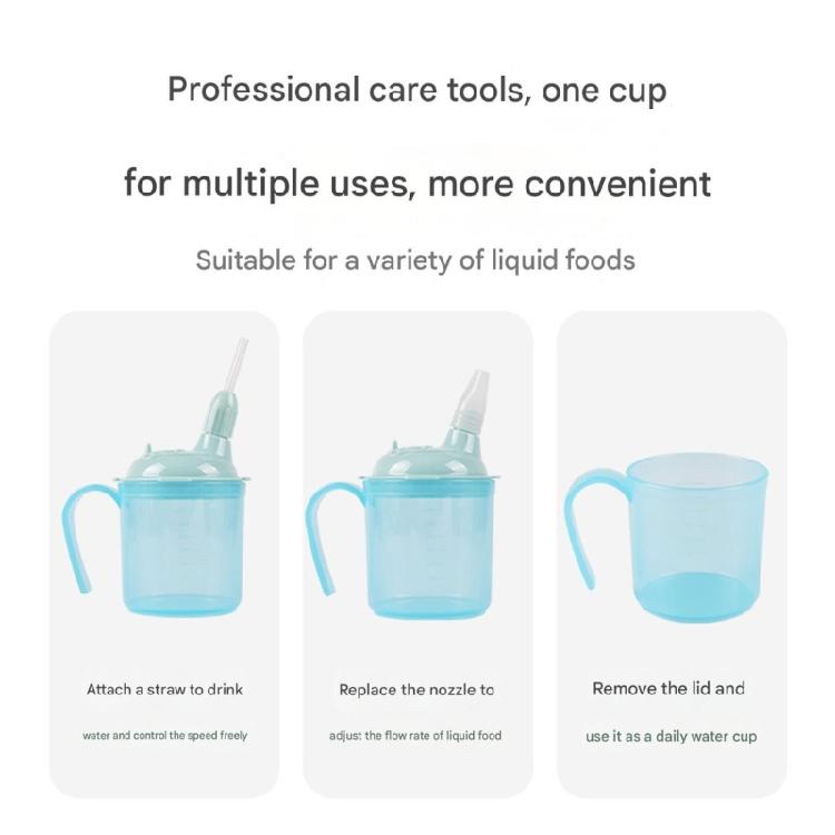 Kubek ze słomką klasy szpitalnej 300 ml dla pacjentów leżących Szczelna konstrukcja Bezpieczny dla żywności PP Łatwy do dezynfekcji