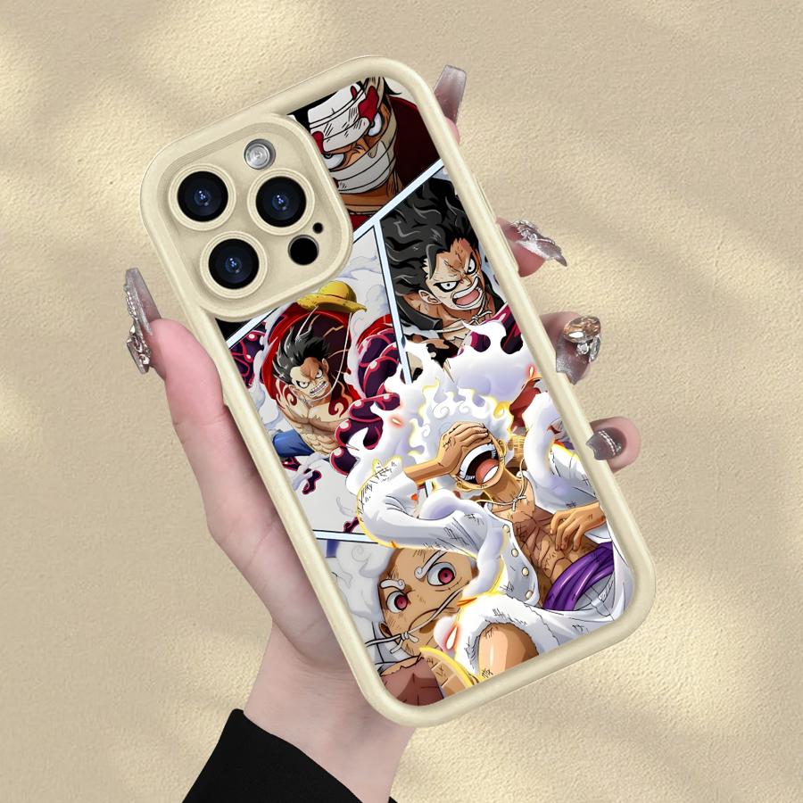 One Piece Luffy Cool pouzdro pro iPhone XR 17 Air XS Max 16e 15 16 14 Plus 13 12 11 Pro Max Měkký kryt