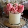 1PC Romantic Home Decor Candle Luxury Floral Fragrance Candle Fragrant Tulip Soy Candle Decorative Scented Candle 25cm
