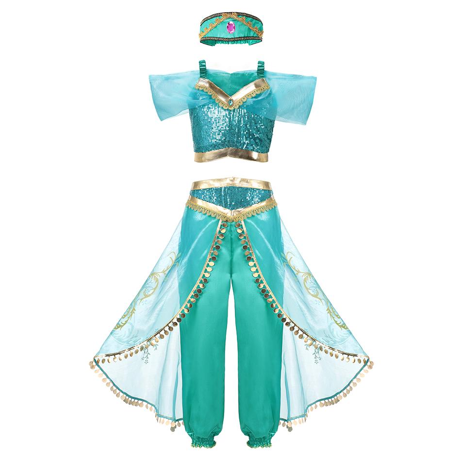 Costume da Principessa Cosplay per Bambina Regina delle Nevi Vestito Halloween Carnevale Vestiti Carini Cosplay Abbigliamento per Feste Serale per 2-10 Anni