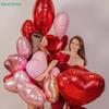 Romantic Love Balloon Pack – Red Silver Heart Foil Balloons for Valentine's Day & Proposal Decor