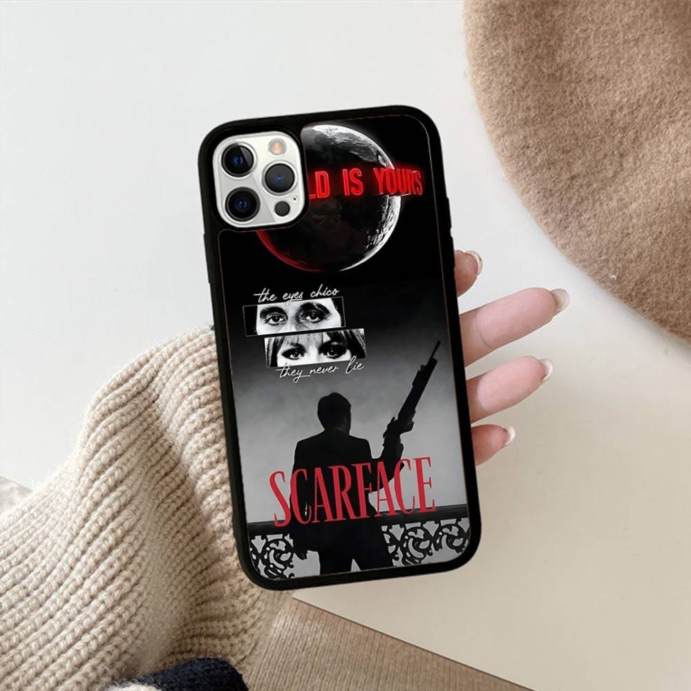 Vintage Classic S-scarface Phone Case For IPhone 11 12 13 14 15 16 17 Pro Max Plus PC+TPU Shockproof Shell