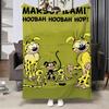 Cartoon M-Marsupilami Überwurf Weiche Warme Flanelldecke, Vielseitiger Überwurf für Bett Sofa Büro, Klimaanlagen Nickerchen Decke