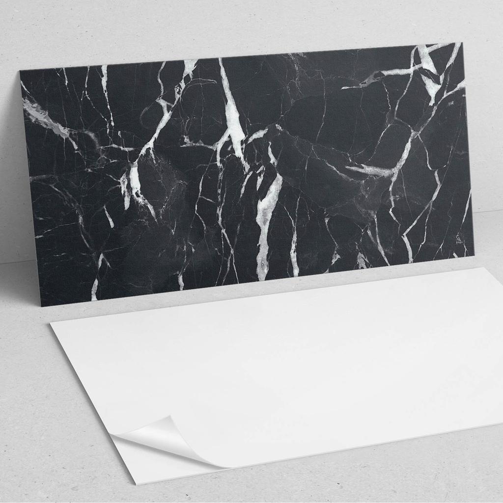 Panel Z Nadrukiem Winylowy Samoprzylepny 120X60 Cm Wzór Marmurowy Z Żyłkami