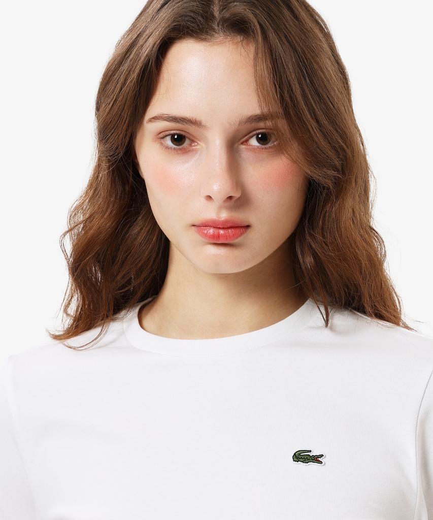 LACOSTE Women'S Basic Regular Fit Long Sleeve T-Shirt Tf045E-56N 001