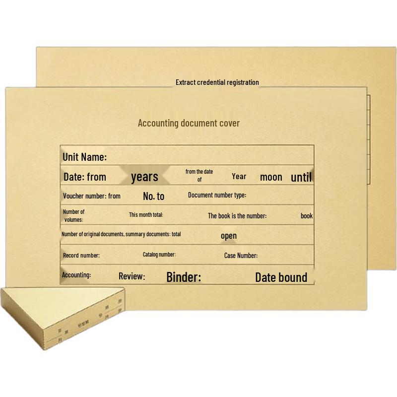 Kingdee Accounting Voucher Covers with Corner Protectors