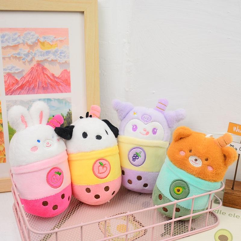 Soft And Comfortable Plush Rabbit Keychain Bag Pendant For Couples