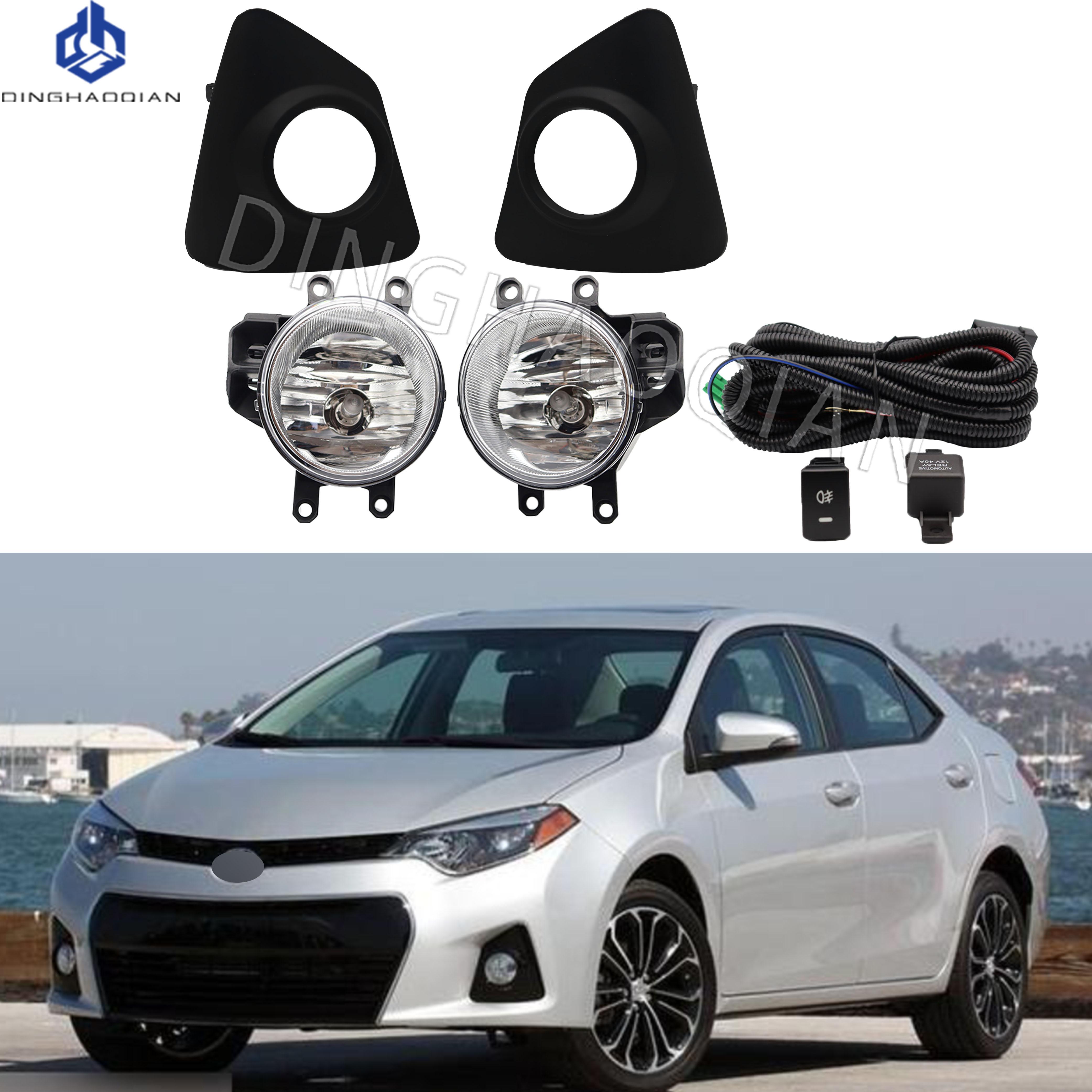 

1 комплект Противотуманные фары Фара Для Toyota Corolla SE 2014 2015 2016 Противотуманные фары Автомобильный комплект противотуманных фар С жгутом проводов Лампочка Переключатель 1set