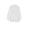 Spring European and American neutral minimalist style wildberries sexy lapel lantern sleeve cardigan shirt women's clothing