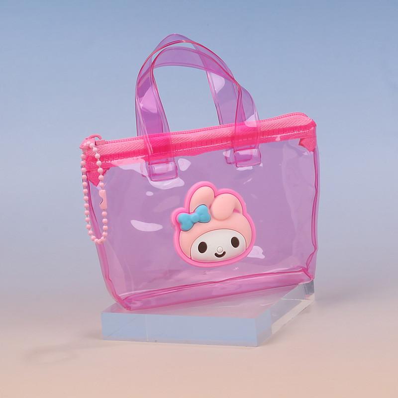 Pvc Cute Girl Heart Coin Purse With Animal Pattern For Kids And Teens