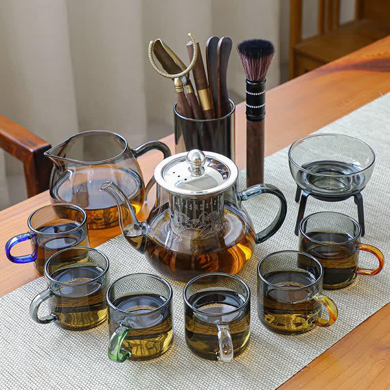 Qiwei Heat-Resistant Glass Gongfu Tea Set