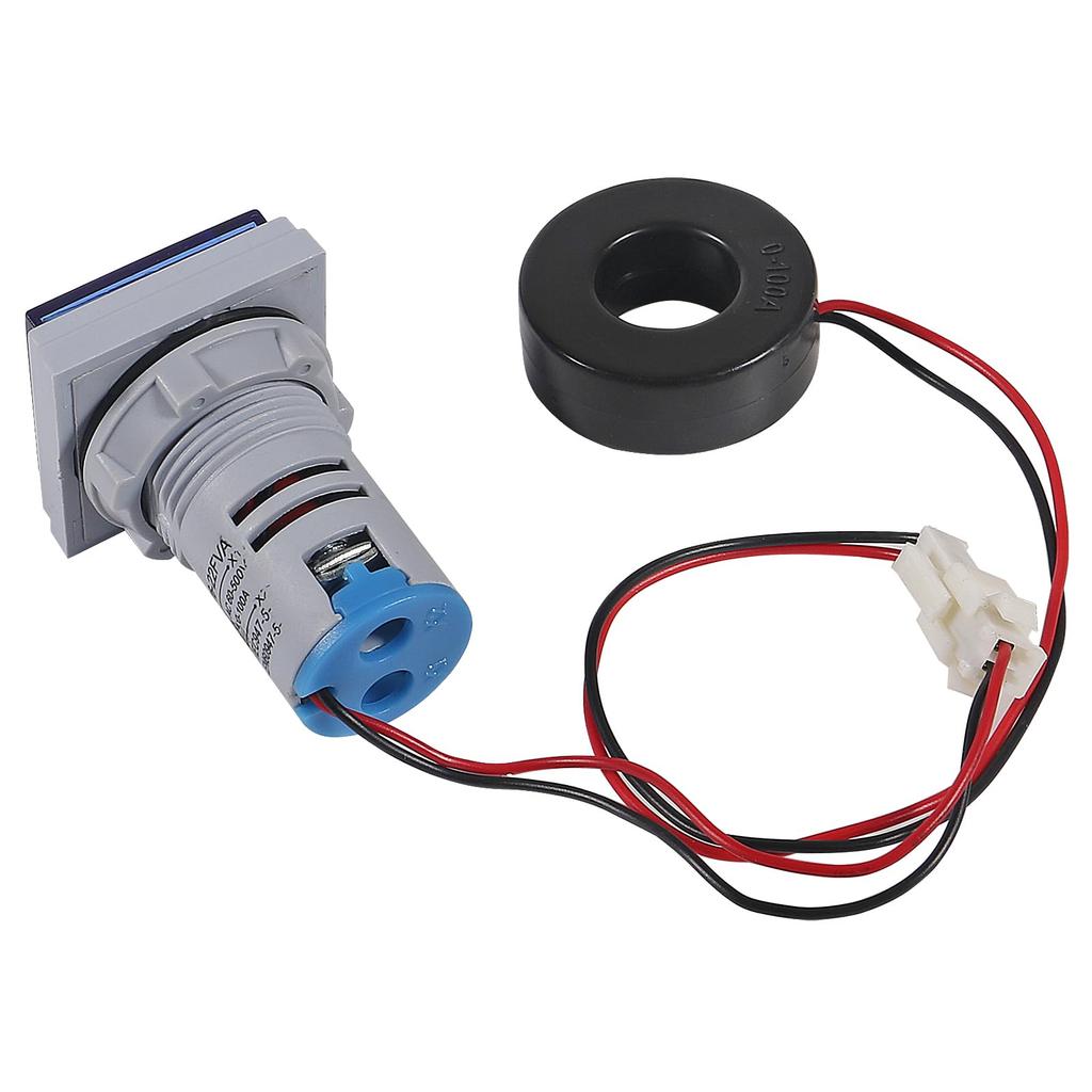 ACEIRMC 2 Blue LED Display Square Dual Display LED Ammeter Digital Voltmeter AC Current - Voltmeters, Voltmeter, 60-500V 0-100A Indicator.