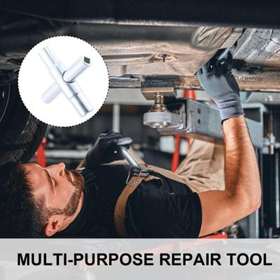 Faucets Multifunctional Design Faucet Wrench Wrench Petite Square Key Wrench Four Corners Sturdy 4 Way Key Wrench Plumber Tools