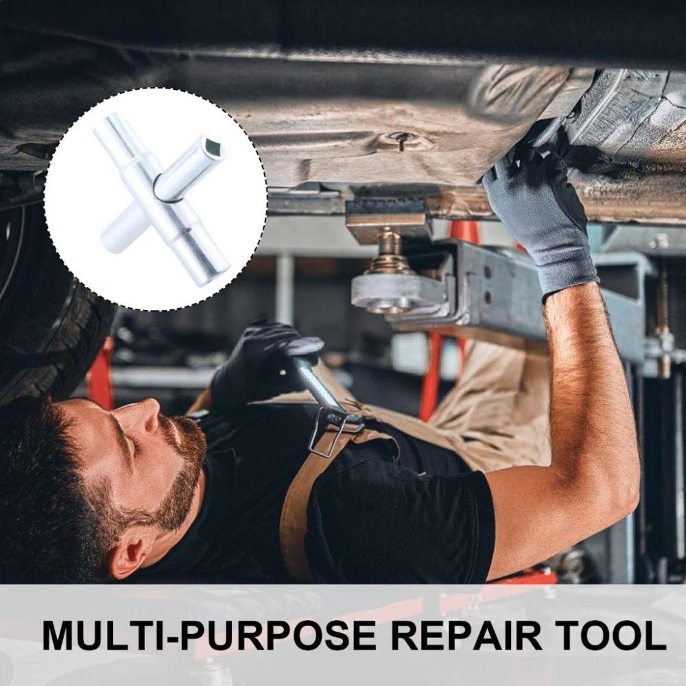 Multifunctional Design Faucet Wrench Wrench 4 Way Key Wrench Square Key Wrench  Plumber Tools