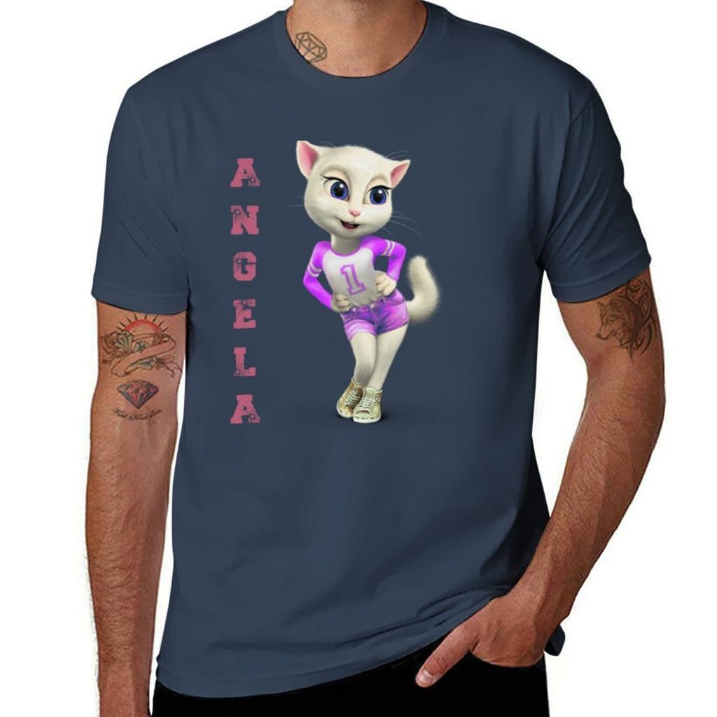 Mytalking Angela Tshirt Casual Basic Short Sleeve Tshirt