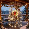 Ferienhaus-Atmosphäre Zubehör Handgefertigte Acryl-Windspiele für Weihnachtsfensterdekoration, Festliche Hängende Elegante Dekorationsgeschenke Ornamente