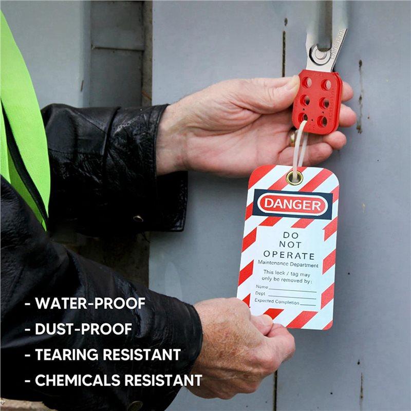 Premium-Lockout Tagout Tags, 3 X 5.75-Inch, 240 Danger Do Not Operate Tags With 240 Zip Ties, Tear & Water Resistant Loto Tags