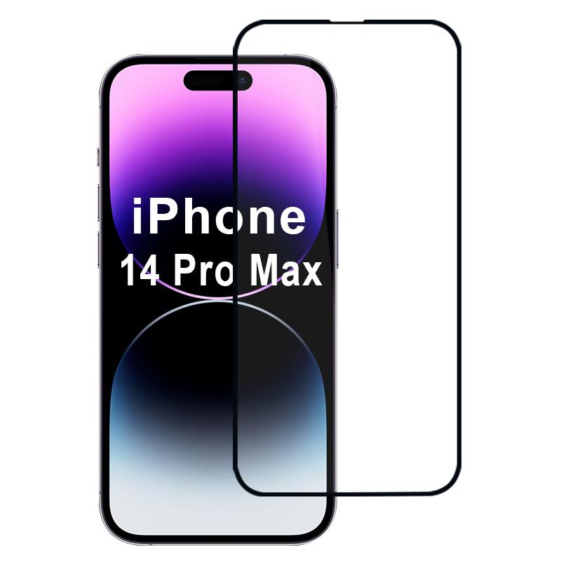 

For iPhone 14 Pro Max Screen Protector 2.5D High Aluminum-Silicon Glass Film Type A