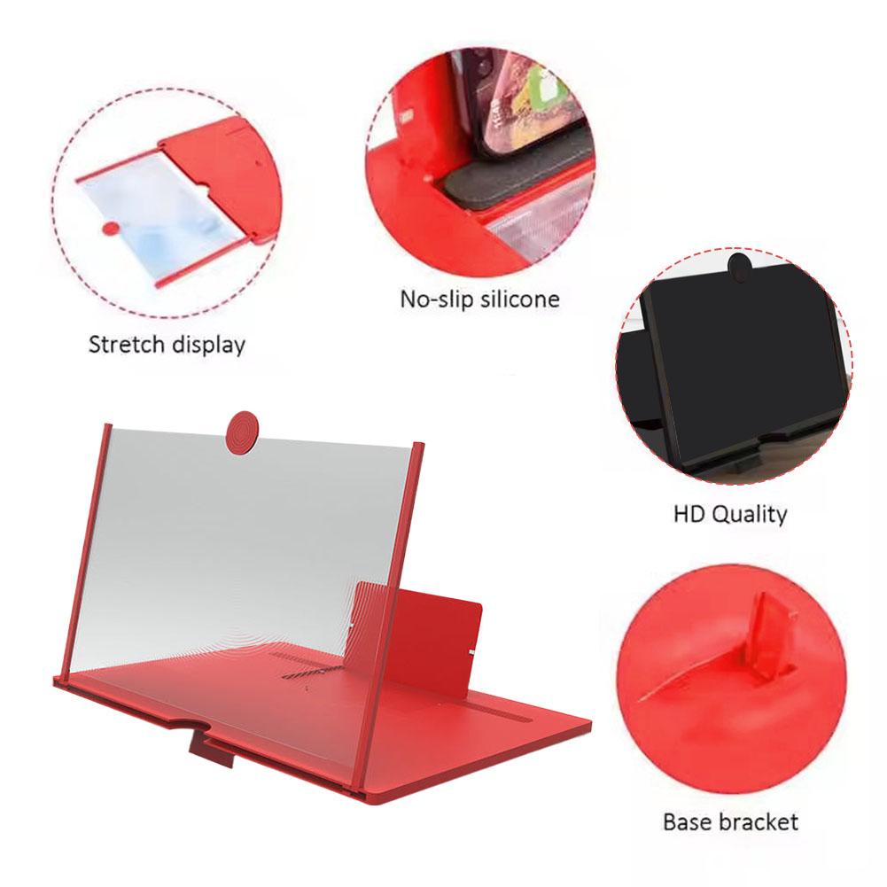 Phone Screen Magnifier Amplifier HD Phone Holder Screen Amplifier Video Phone Amplifier Screen Phone Projector