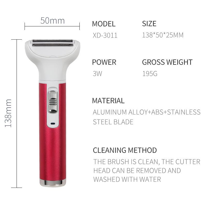 Women's Multifunctional Electric Shaver & Trimmer Set for Underarms, Legs, and Eyebrows