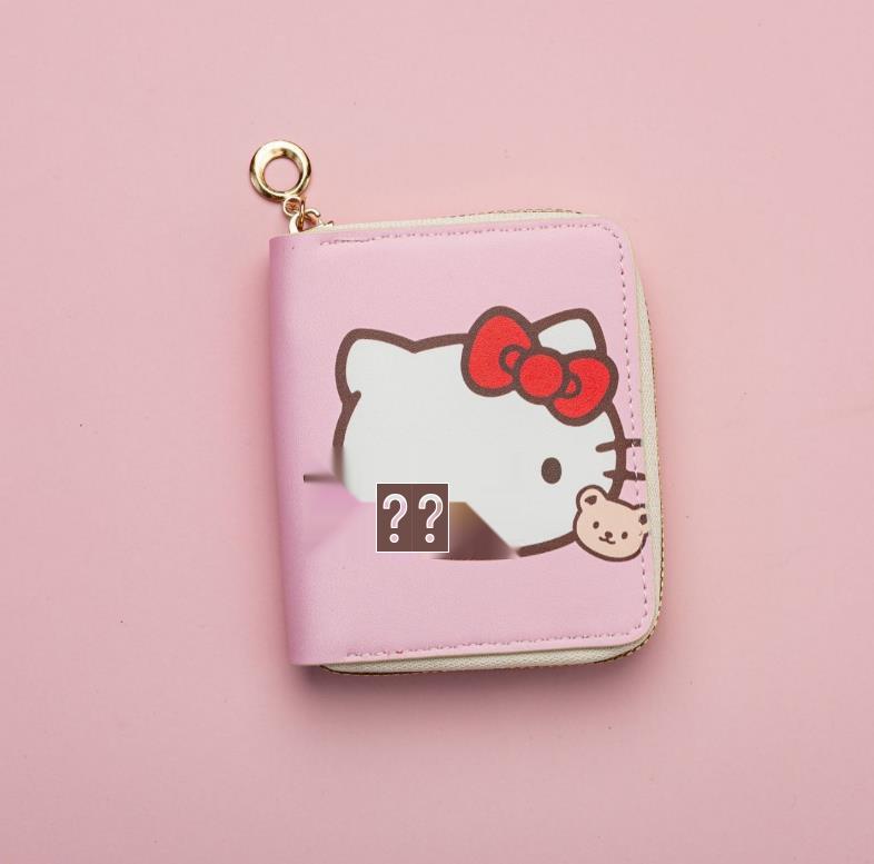 Hello Kitty Women's Cartoon Wallet - Cute, Waterproof, Wear-resistant Coin Purse