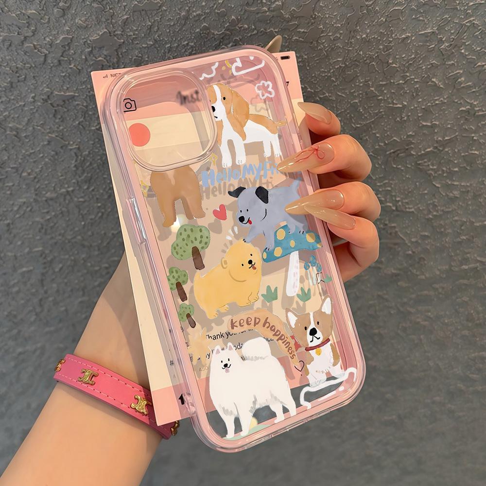 Painted Phone Case for iPhone 17 11 12 13 14 15 16 iPhone 17 12 13 14 15 16 Pro 17 12 13 14 15 16 Pro Max  High Quality Painted Animal Cute Phone Case
