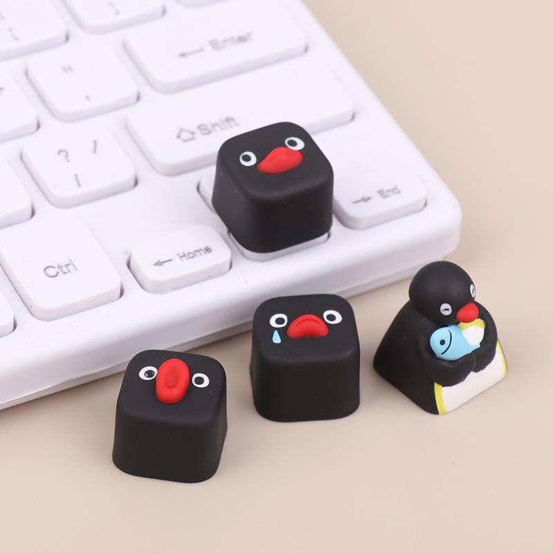 Anime-Serie Pinguin Personalisierte Kreative Harz Mechanische Tastatur Dekorative Esc-Tastenkappe Geschenk