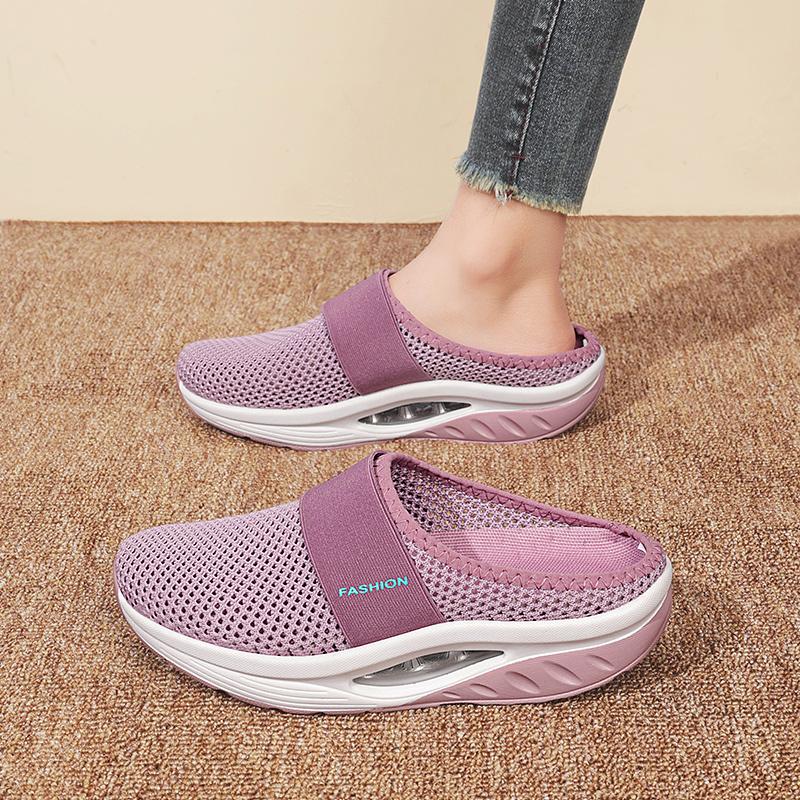 Summer Women Platform Slippers Casual Slip on Plus Size Black Pink Grey Elevator Sandals Shoes for Girls