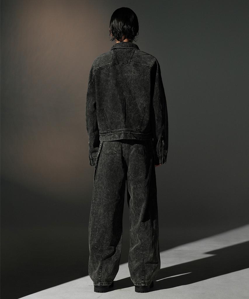 Grailz Overdyed Denim Trucker [Black]