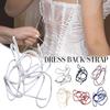 Ultra-Thin Gown Corset Tie Satin Lace-Up Ribbon Tie Bandage Rope Strap  For Bridal Evening Party